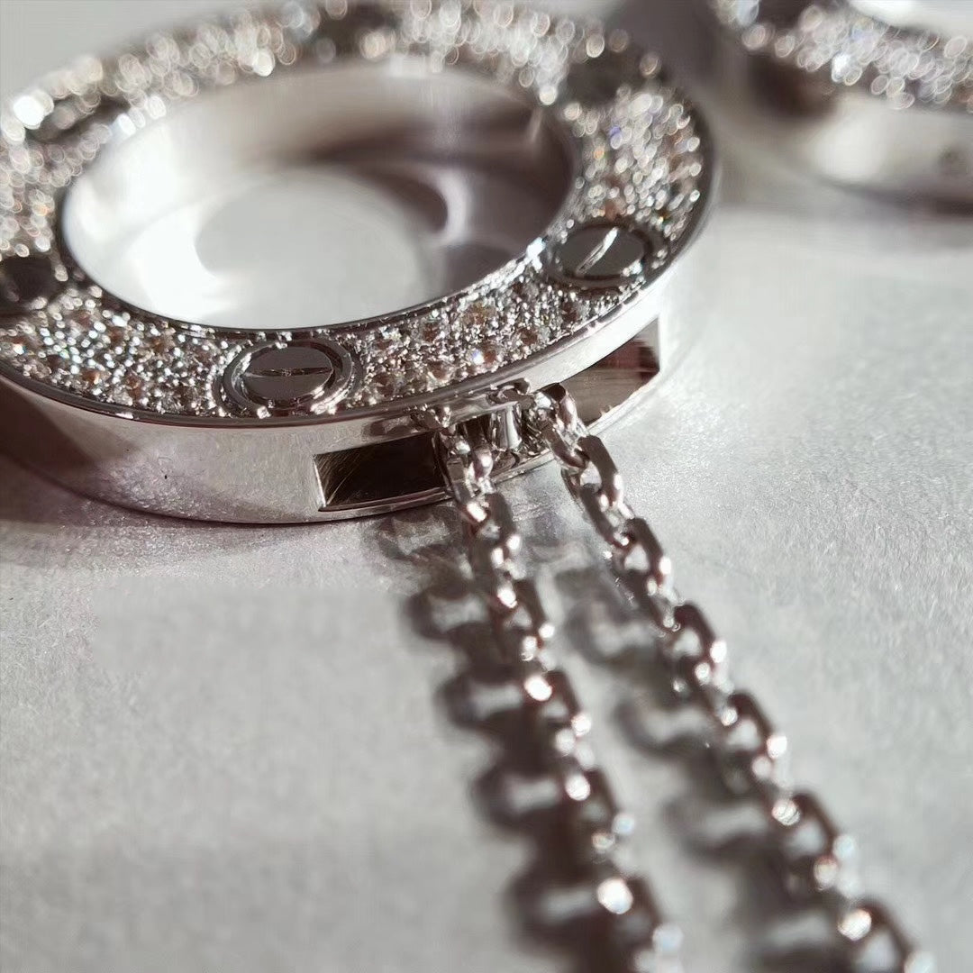 [Am jewelry]LOVE NECKLACE ADJUSTABLE SILVER