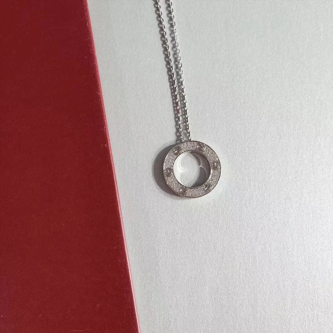 [Am jewelry]LOVE NECKLACE ADJUSTABLE SILVER