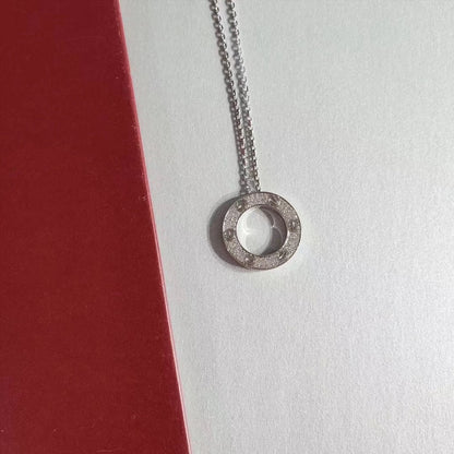 [Am jewelry]LOVE NECKLACE ADJUSTABLE SILVER