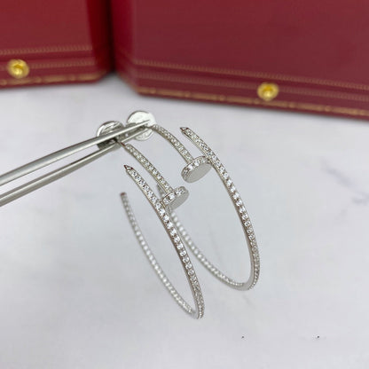 [Am jewelry]JUSTE EARRINGS FULL DIAMONDS 1.8MM