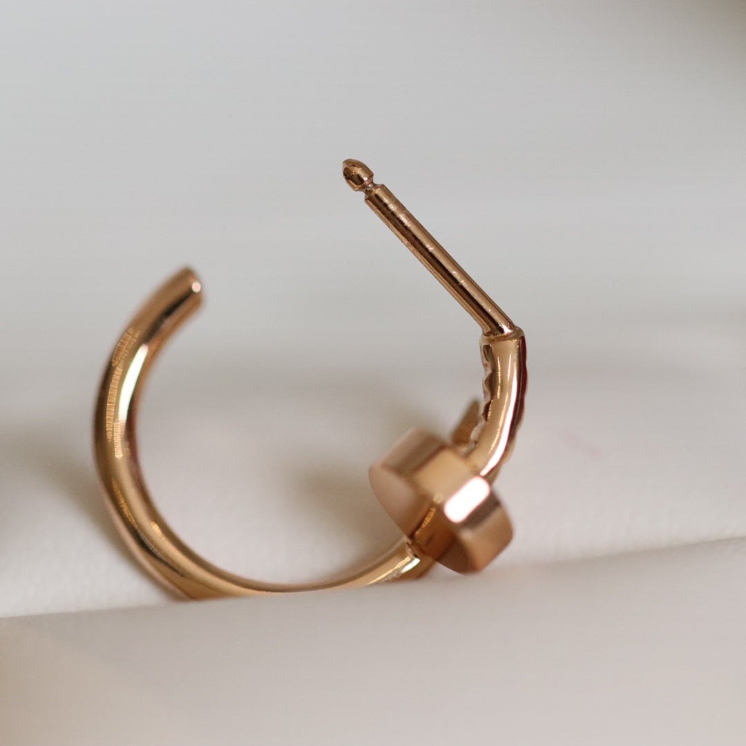 [Am jewelry]JUSTE EARRINGS PINK GOLD