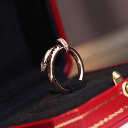 [Am jewelry]JUSTE RING 2.65MM PINK GOLD DIAMOND