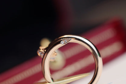 [Am jewelry]JUSTE RING 2.65MM PINK GOLD DIAMOND