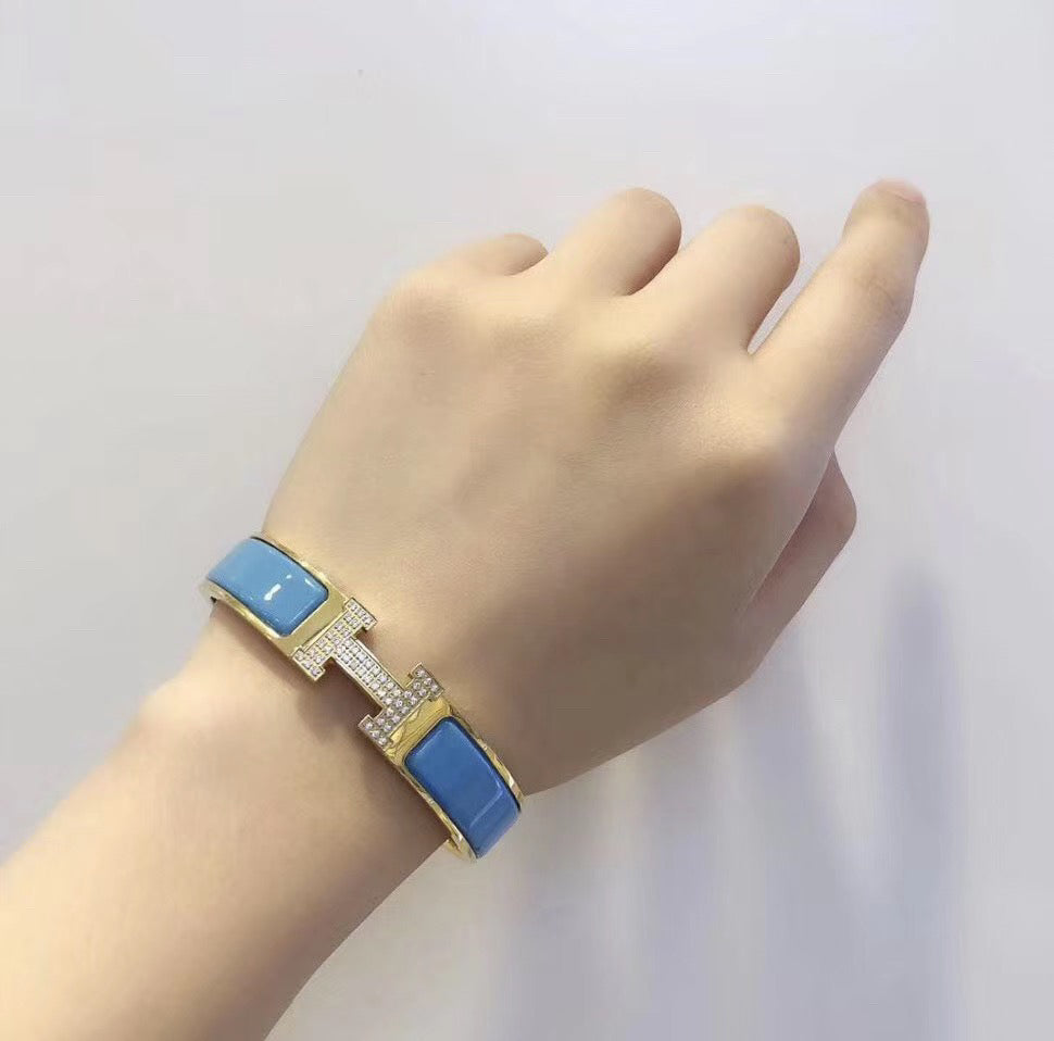 [Am jewelry]H CLOUD BLUE BRACELET GOLD DIAMOND
