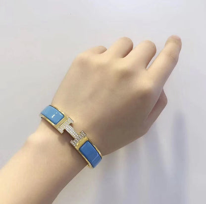 [Am jewelry]H CLOUD BLUE BRACELET GOLD DIAMOND