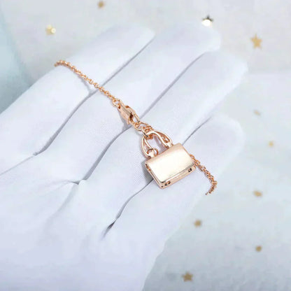 [Am jewelry]AMULETTE PEDANT ROSE GOLD NECKLACE