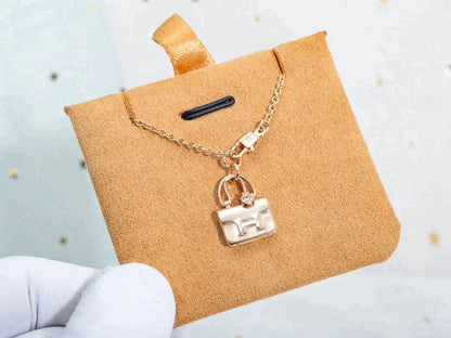 [Am jewelry]AMULETTE PEDANT ROSE GOLD NECKLACE