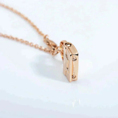 [Am jewelry]AMULETTE PEDANT ROSE GOLD NECKLACE
