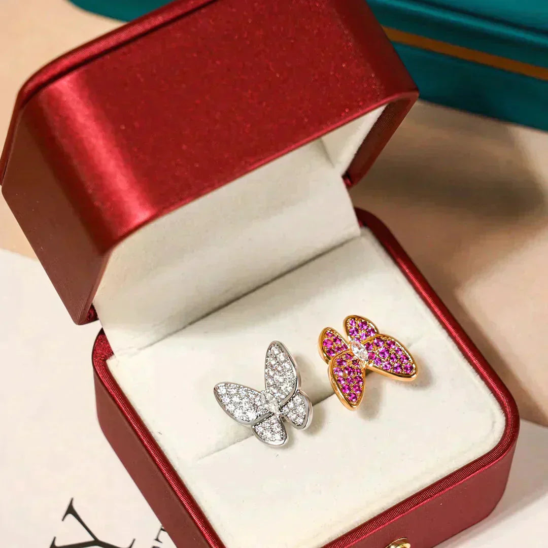 [Am jewelry]TWIN BUTTERFLY DIAMOND RING