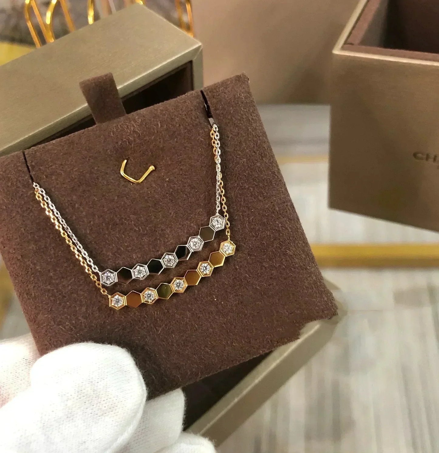 [Am jewelry]BEE LOVE NECKLACE DIAMOND