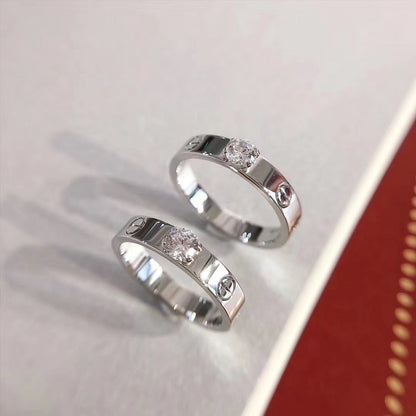 [Am jewelry]LOVE RING 3.6MM 1 BIG DIAMOND