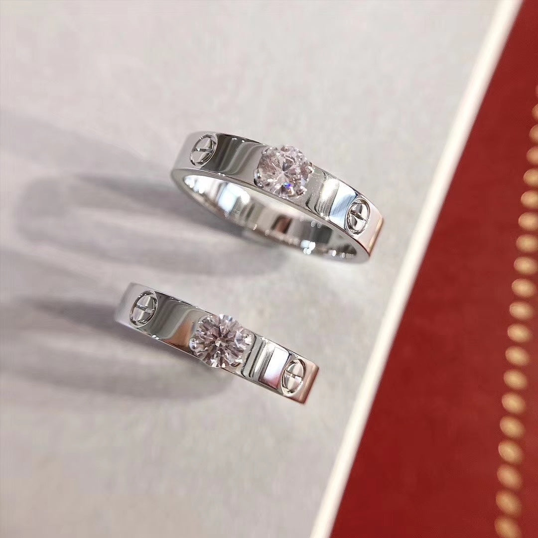 [Am jewelry]LOVE RING 3.6MM 1 BIG DIAMOND