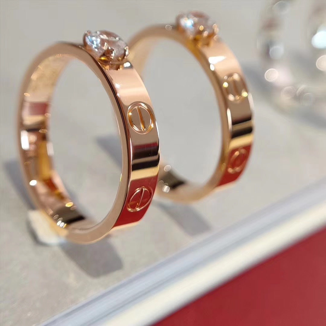 [Am jewelry]LOVE RING 3.6MM 1 BIG DIAMOND