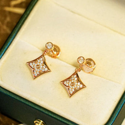 [Am jewelry]STAR DIAMONDS EARRINGS GOLD