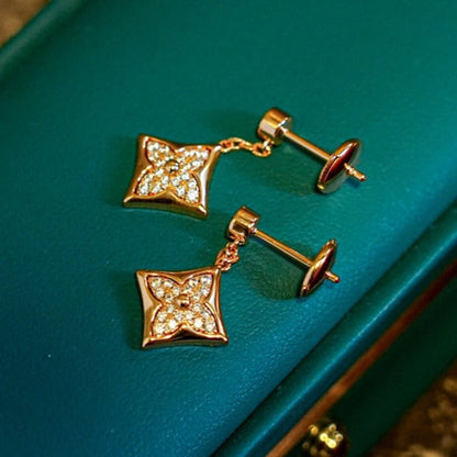 [Am jewelry]STAR DIAMONDS EARRINGS GOLD