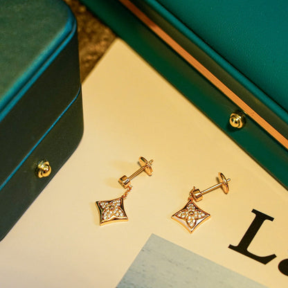 [Am jewelry]STAR DIAMONDS EARRINGS GOLD