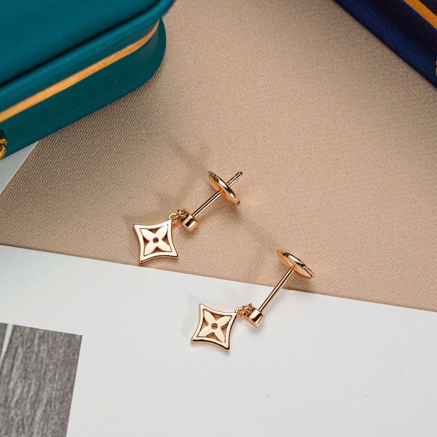 [Am jewelry]STAR EARRINGS GOLD