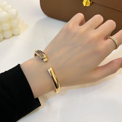 [Am jewelry]PANTHERE GOLD OPEN BRACELET