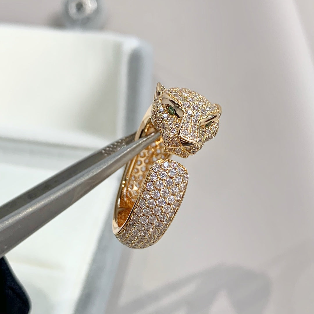 [Am jewelry]PANTHERE PINK GOLD DIAMOND RING