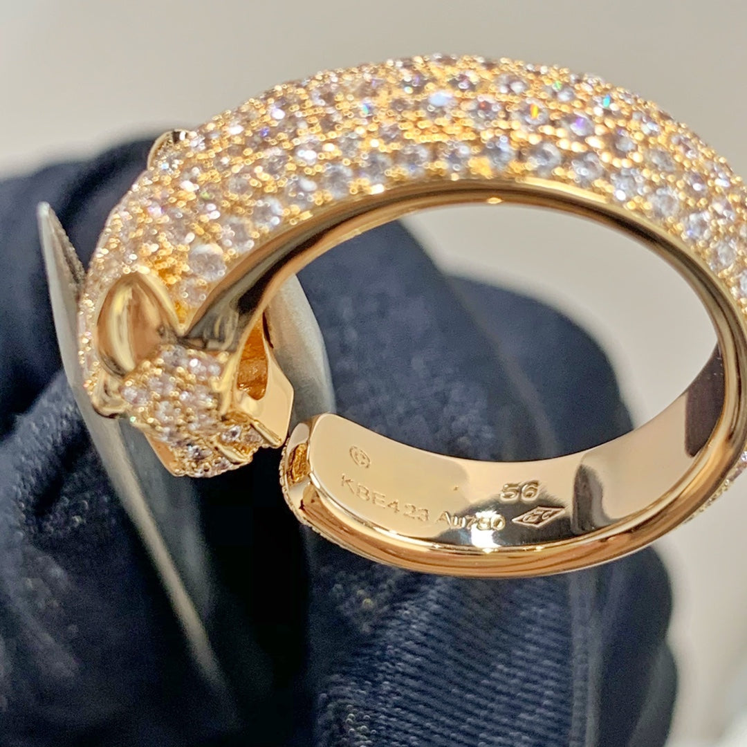 [Am jewelry]PANTHERE PINK GOLD DIAMOND RING