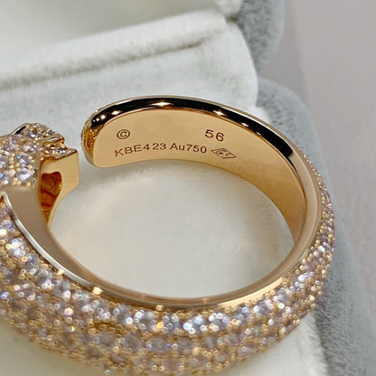 [Am jewelry]PANTHERE PINK GOLD DIAMOND RING