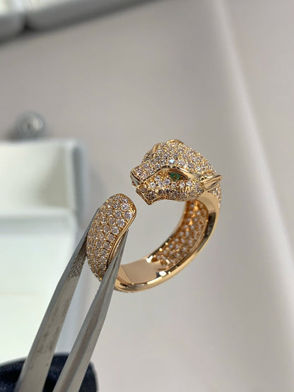 [Am jewelry]PANTHERE PINK GOLD DIAMOND RING