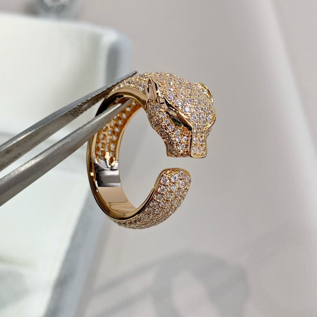[Am jewelry]PANTHERE PINK GOLD DIAMOND RING