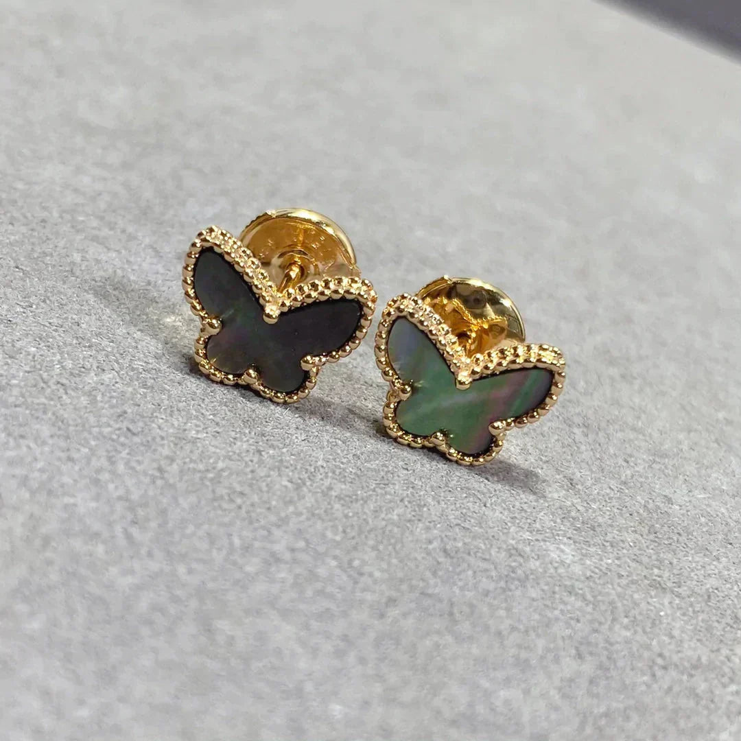 [Am jewelry]BUTTERFLY DARK MOP  EARRINGS