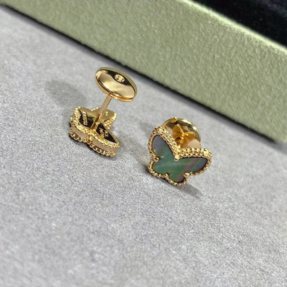 [Am jewelry]BUTTERFLY DARK MOP  EARRINGS
