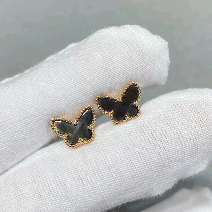[Am jewelry]BUTTERFLY DARK MOP  EARRINGS