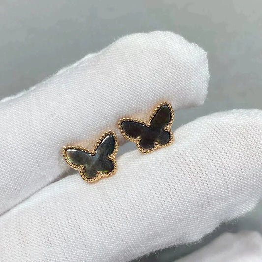 [Am jewelry]BUTTERFLY DARK MOP  EARRINGS