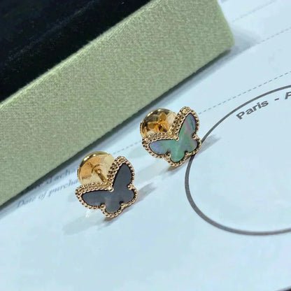 [Am jewelry]BUTTERFLY DARK MOP  EARRINGS