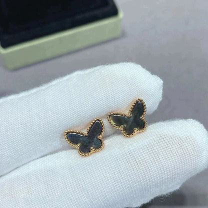 [Am jewelry]BUTTERFLY DARK MOP  EARRINGS
