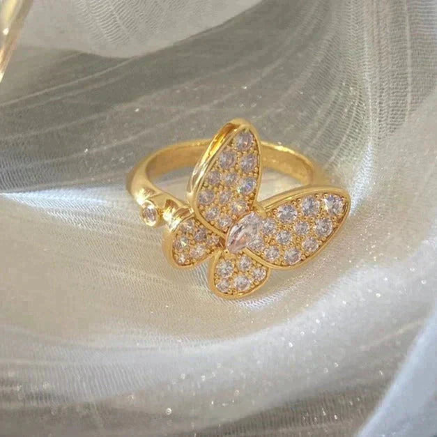 [Am jewelry]BUTTERFLY DIAMOND RING