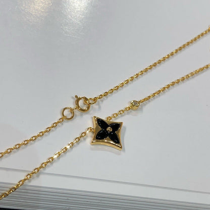 [Am jewelry]STAR BLACK MOP NECKLACE