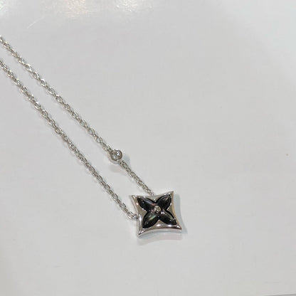 [Am jewelry]STAR BLACK MOP NECKLACE
