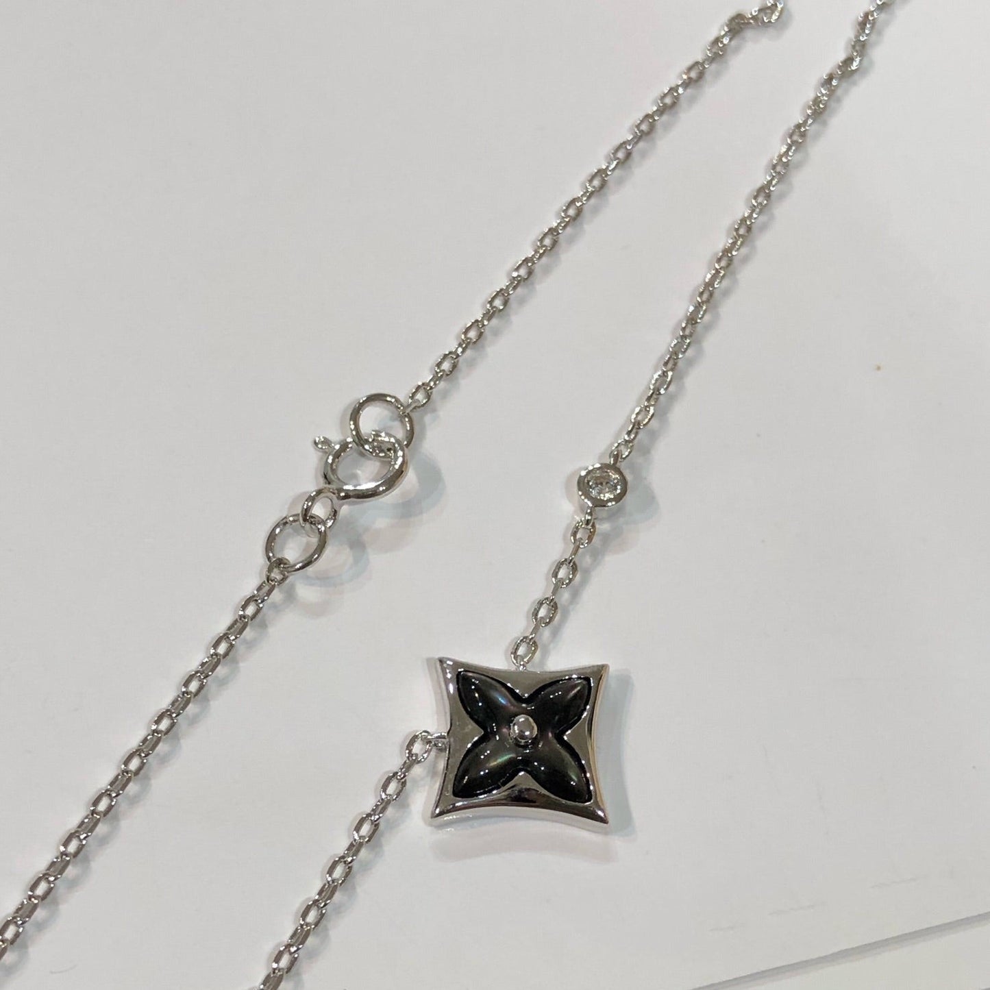 [Am jewelry]STAR BLACK MOP NECKLACE