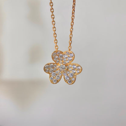 [Am jewelry]FLOWER DIAMOND NECKLACE