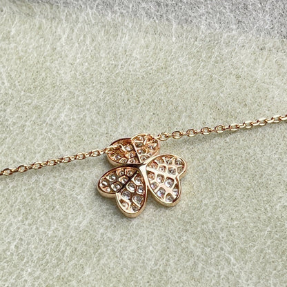[Am jewelry]FLOWER DIAMOND NECKLACE