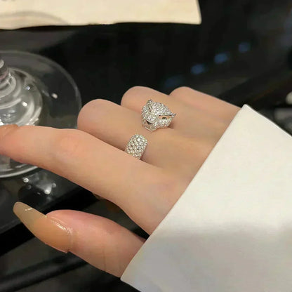 [Am jewelry]PANTHERE 5.5MM ALL DIAMOND RING
