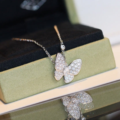 [Am jewelry]BUTTERFLY DIAMOND NECKLACE