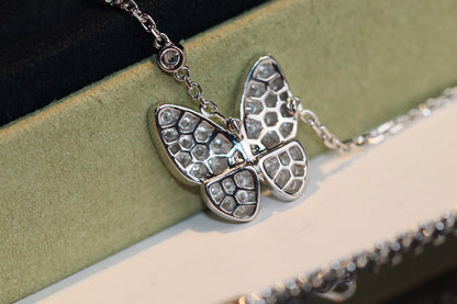 [Am jewelry]BUTTERFLY DIAMOND NECKLACE