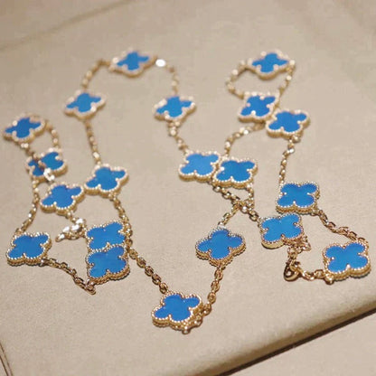 [Am jewelry]CLOVER 20 MOTIFS TURQUOISE GOLD