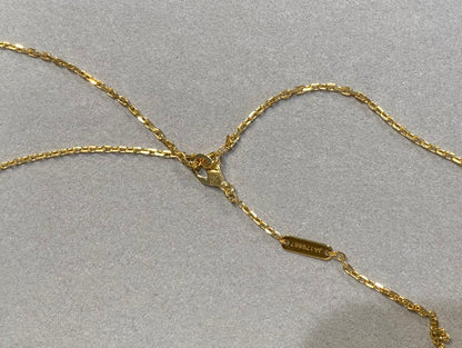 [Am jewelry]CLOVER 25MM NECKLACE GOLD CARNELIAN