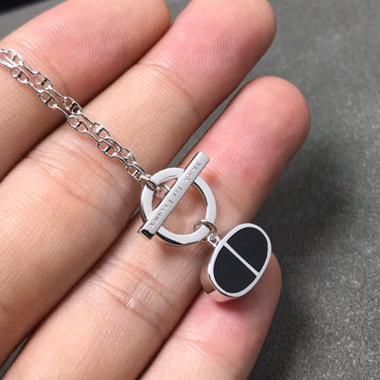 [Am jewelry]CHAINE VERSO BLACK CERAMIC  NECKLACE