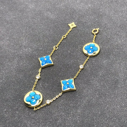 [Am jewelry]STAR AND SUN TURQUOISE 4 MOTIFS 3 DIAMONDS