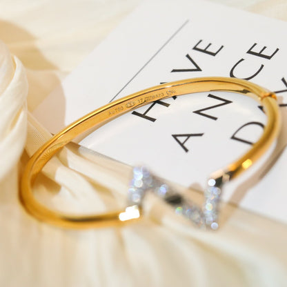 [Am jewelry]VOLTE UPSITE DOWN GOLD DIAMOND BRACELET