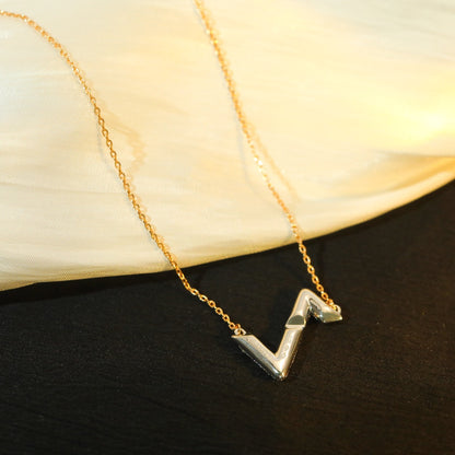 [Am jewelry]VOLT SILVER DIAMOND PEDANT NECKLACE