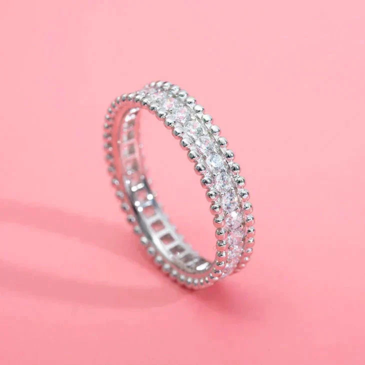 [Am jewelry]PERLEE DIAMOND SILVER RING