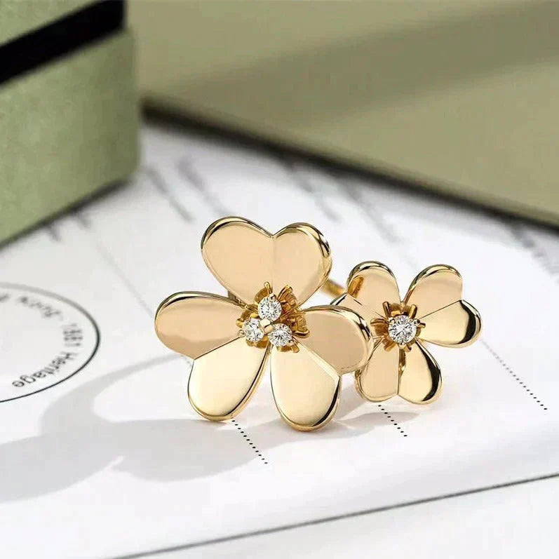 [Am jewelry]CLOVER COMOS GOLD DIAMOND RING